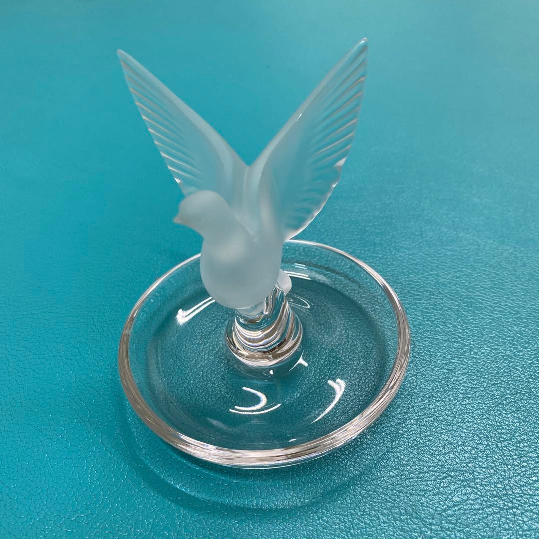 ラリックLalique 鳩のリングトレイ•アクセサリー小物入れ ラリック