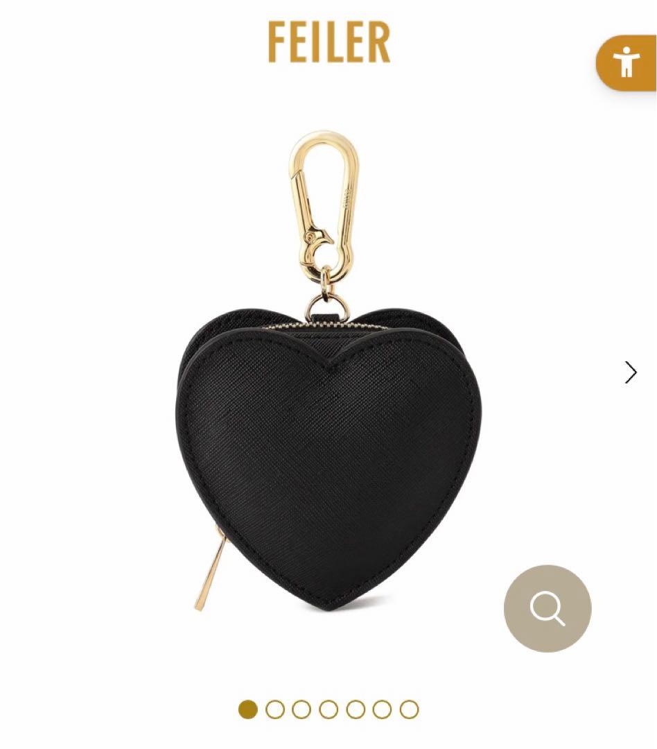 FEILERフェイラー ♡ユニ ハートバッグチャーム♡黒 - メルカリ