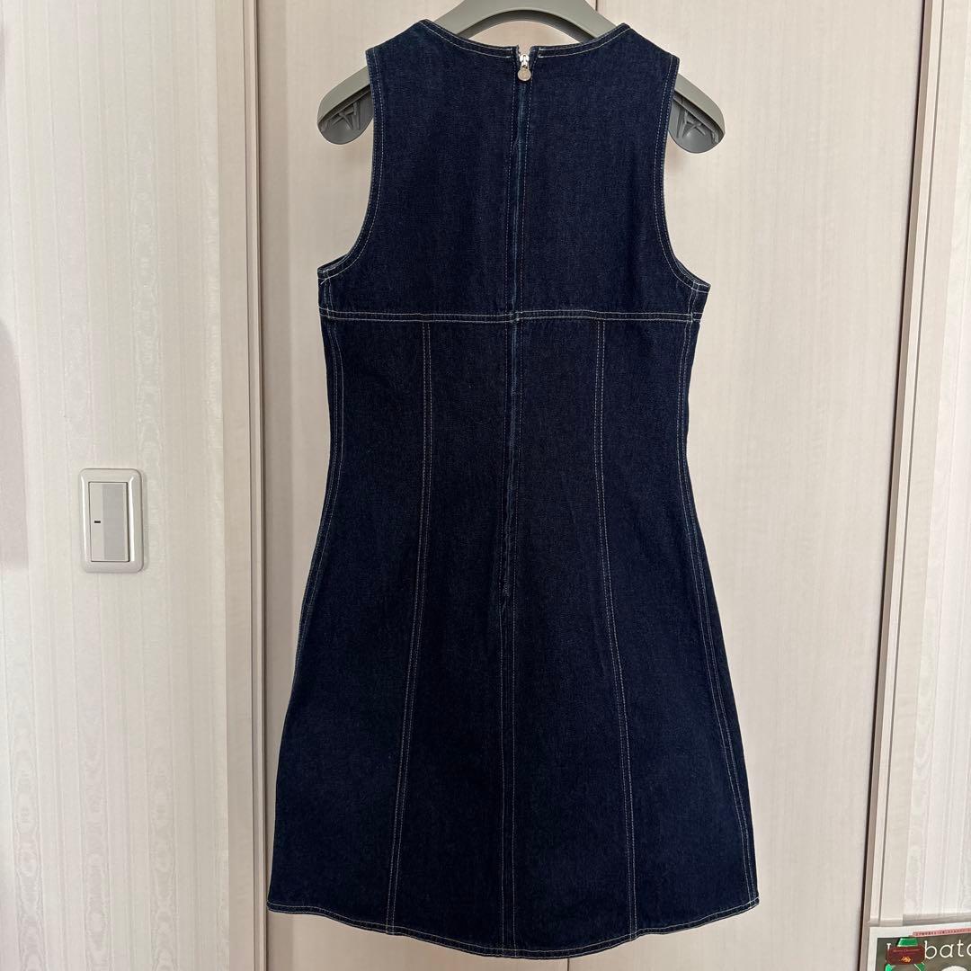 《美品》FENDI インディゴデニム ノースリーブワンピース