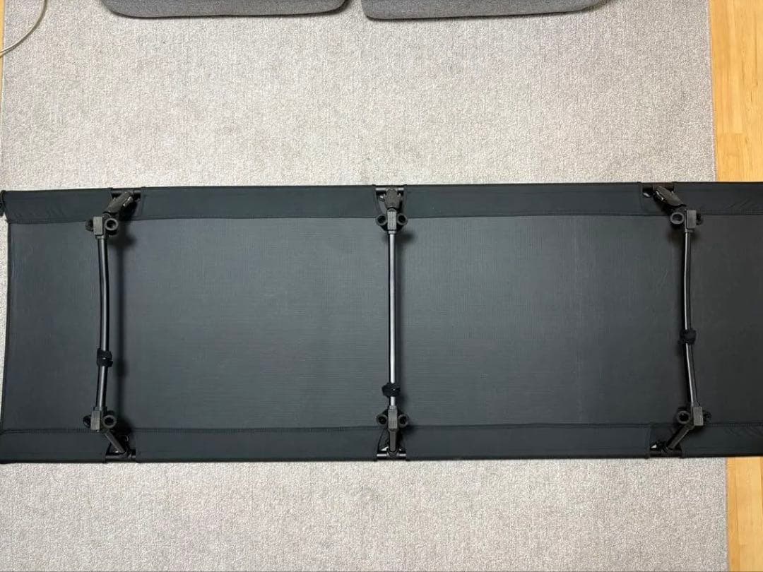 お盆前まで　WAQ 2WAY フォールディングコット　ブラック