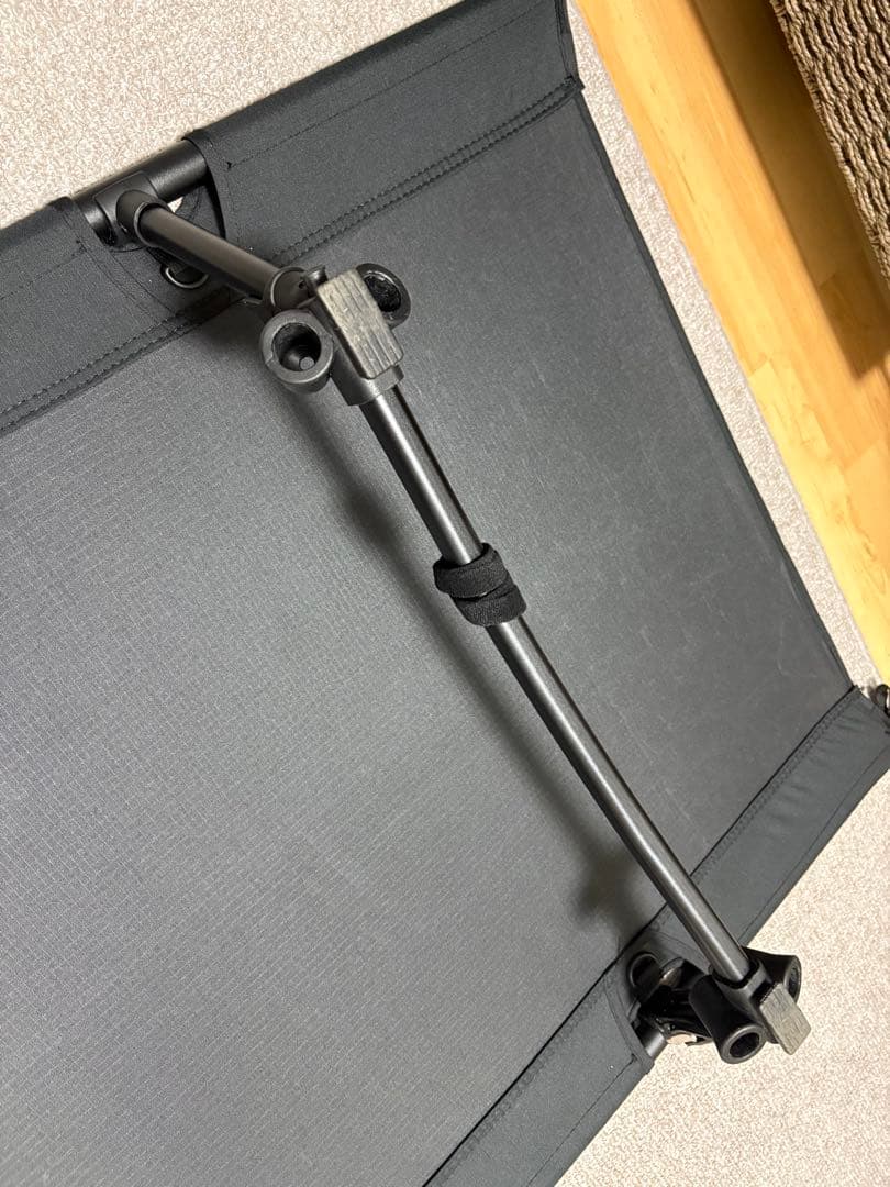 お盆前まで　WAQ 2WAY フォールディングコット　ブラック