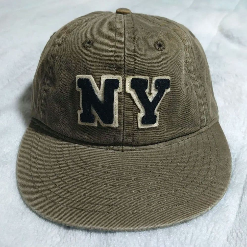 ポロラルフローレン キャップ NY ロゴ コットンツイル カーキ-再入荷品