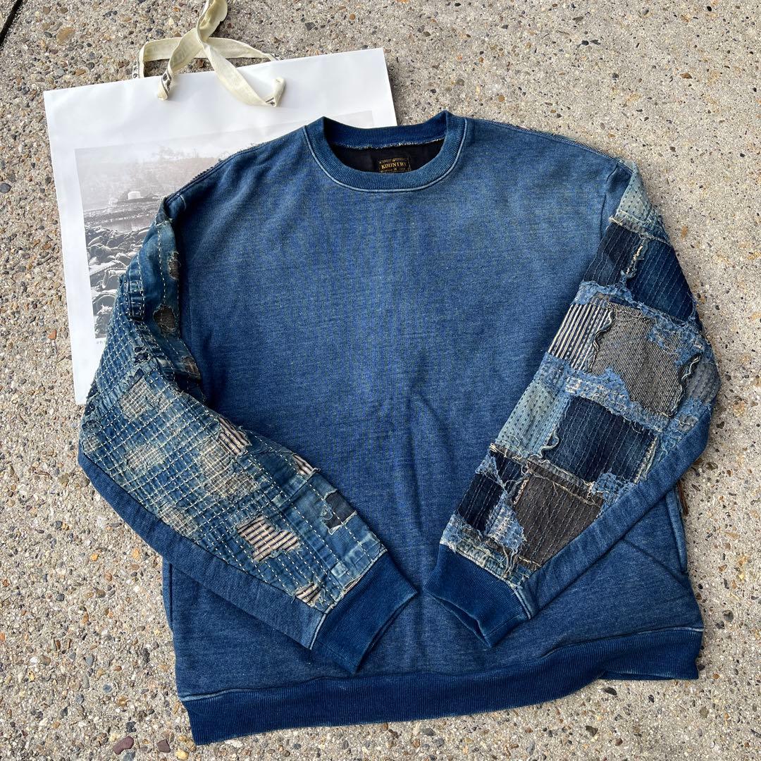 KAPITAL （キャピタル）BORO×IDG裏毛 2TONE BIGスウェット