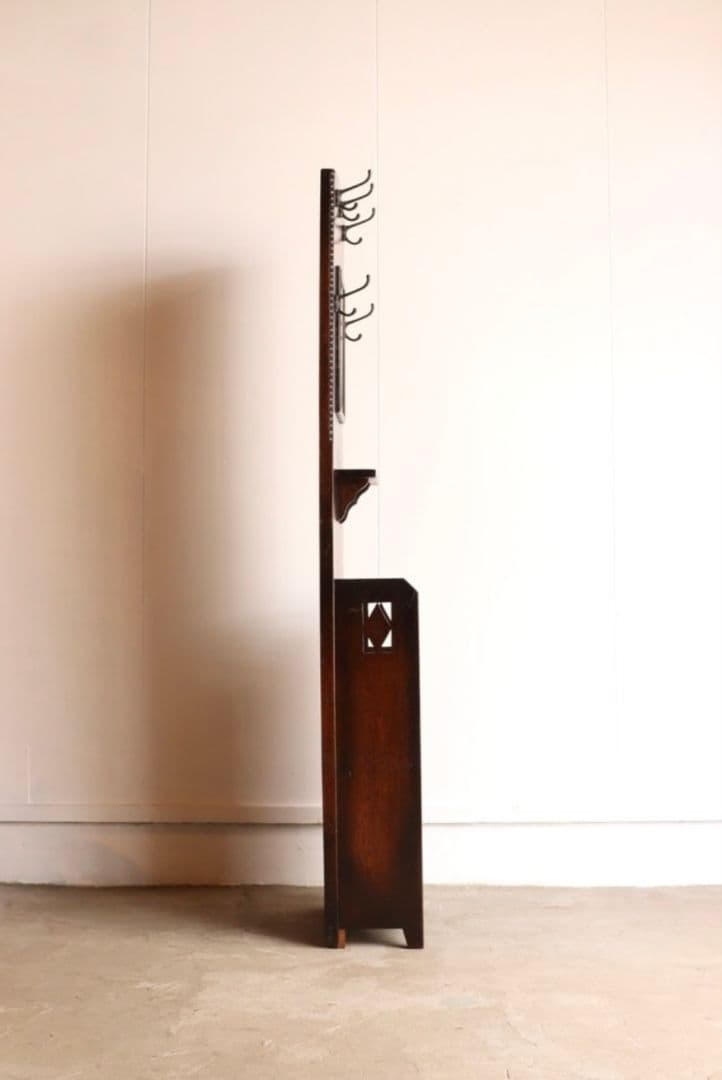 大正ロマン 洋館で使われていたアンティークコートスタンド 希少な