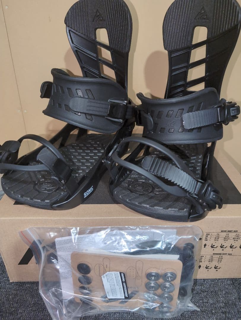 K2 ケーツー SONIC BLACK スノーボード ビンディング 20-21