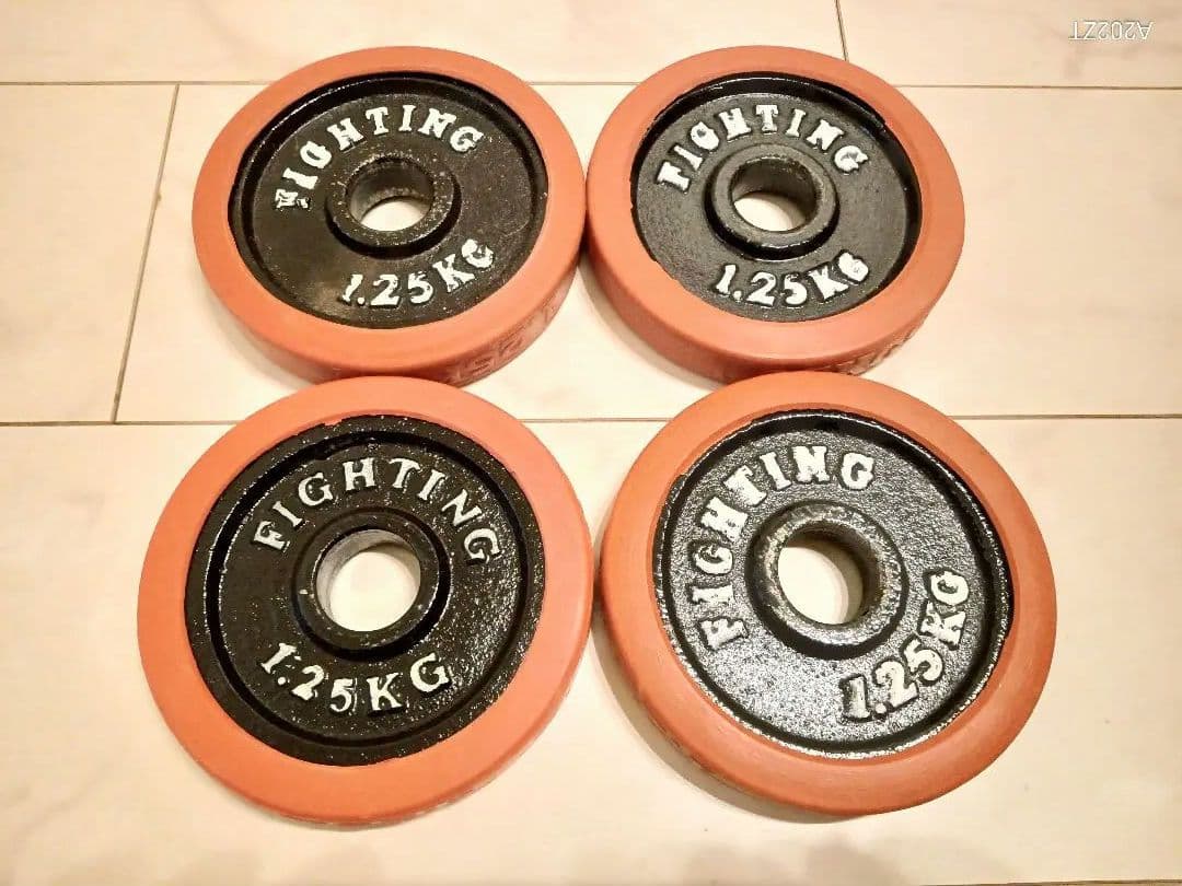 ファイティングロード ダンベル50kg 赤ゴム (シャフトは未開封の未使用品）