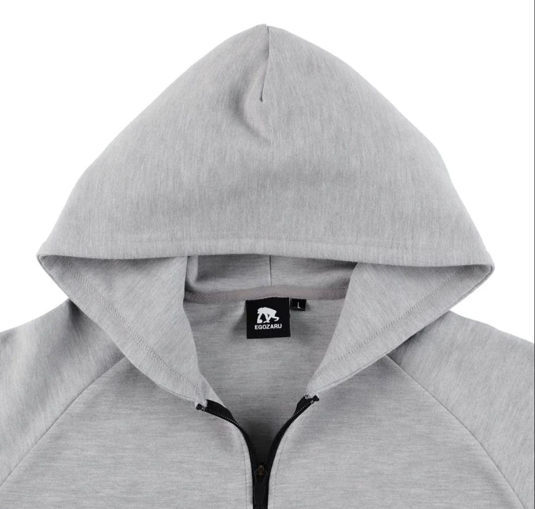 【新品未開封品】エゴザルジップアップパーカー　スウェットパーカー　グレー　XL
