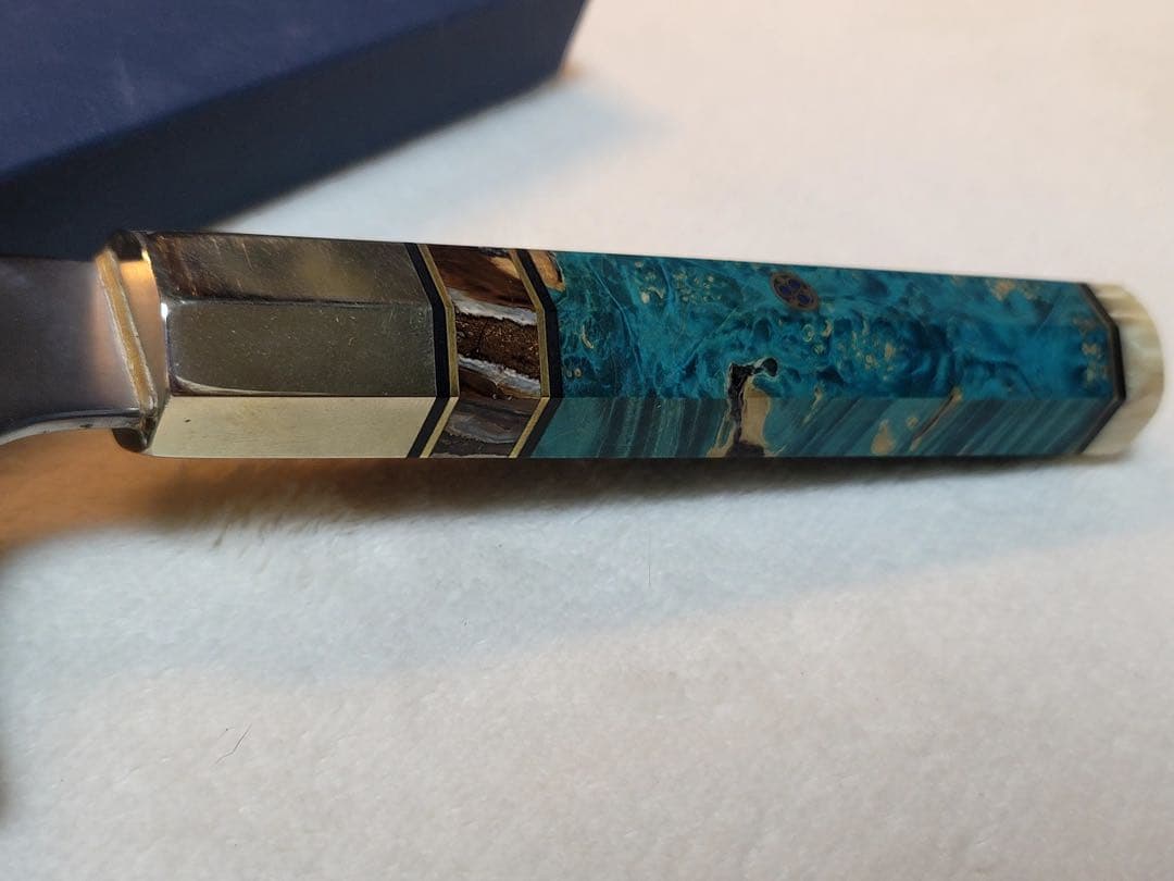 水野鍛錬 五代作 牛刀 水本焼 青二 240mm - メルカリ