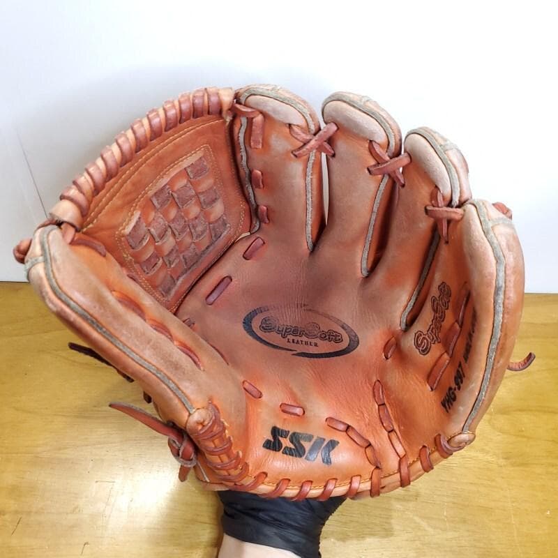 SSK エスエスケイ 日本製 スーパーソフト 旧ラベル 軟式グローブ