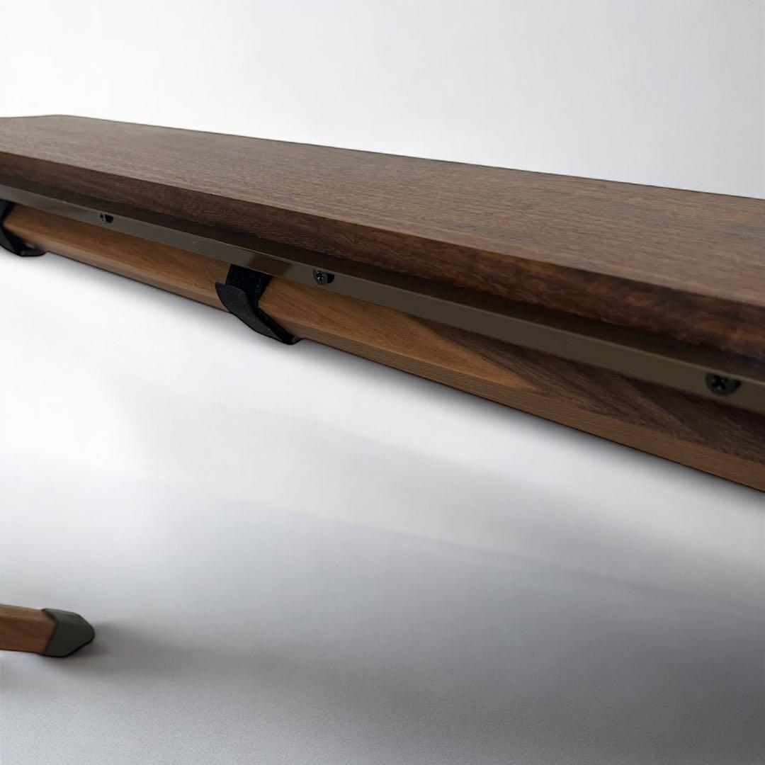 outlet】ブラックウォールナット2ユニットテーブル