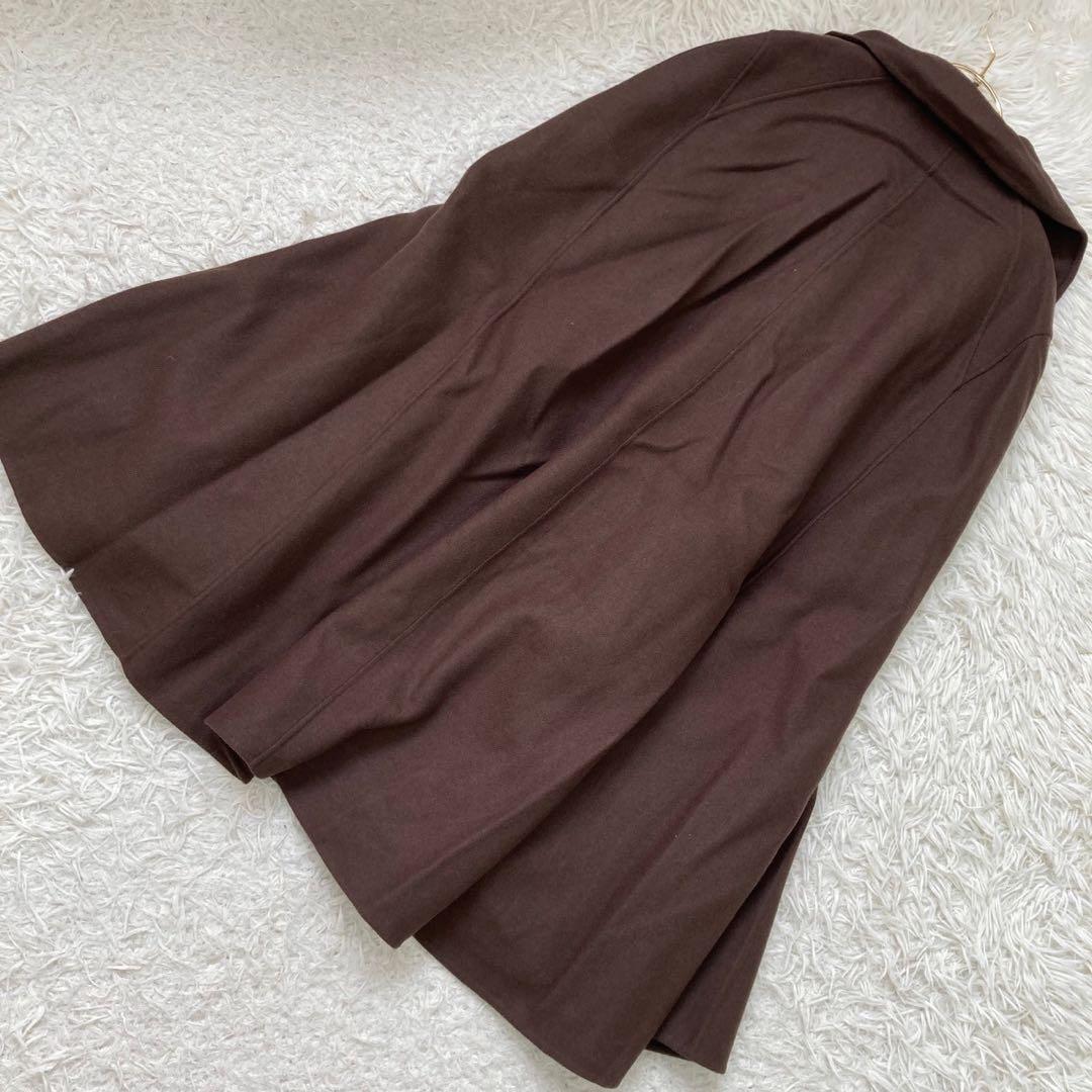 《美品》 ADORE ポンチョ型コート ブラウン 36 ダブルボタン 大人 上品