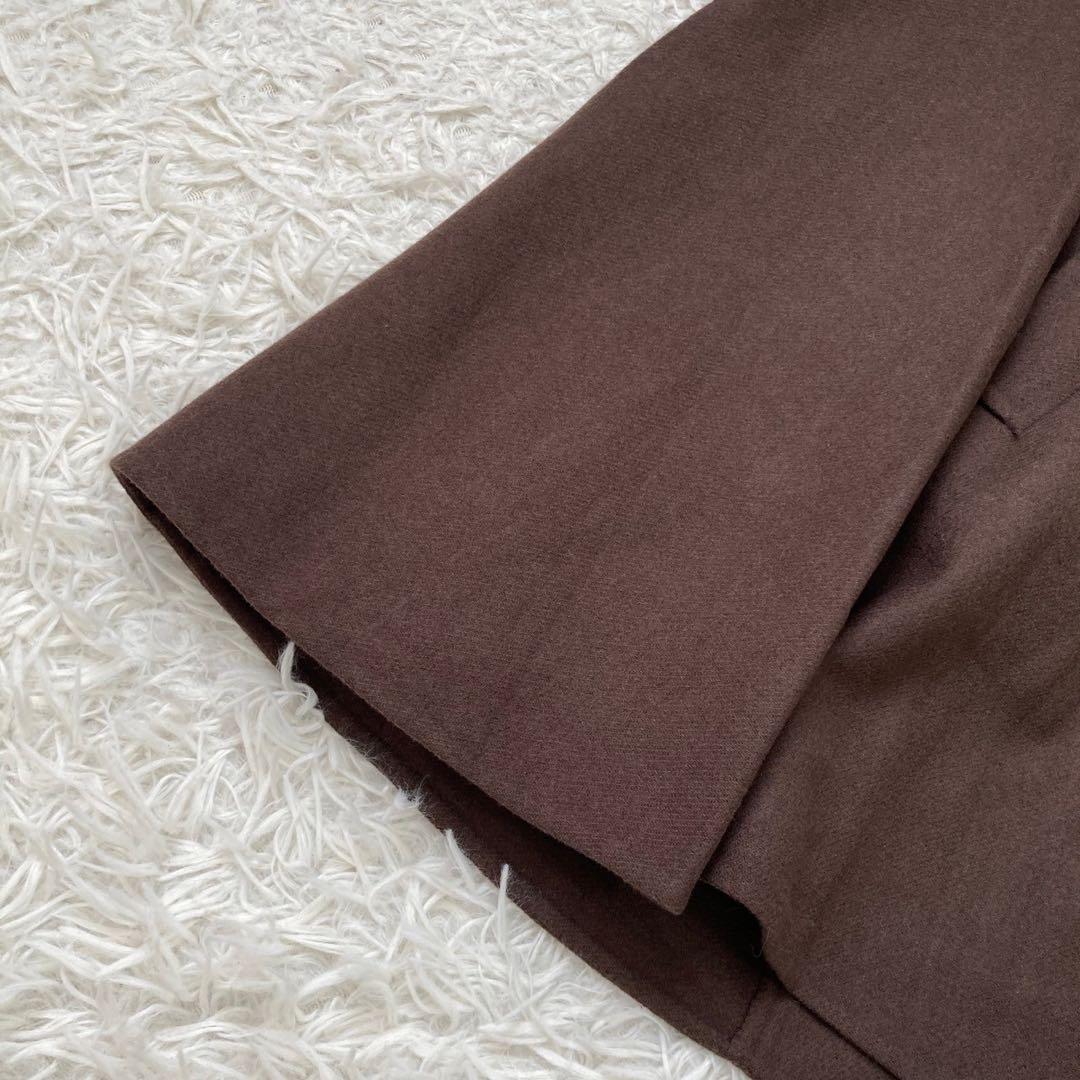 《美品》 ADORE ポンチョ型コート ブラウン 36 ダブルボタン 大人 上品