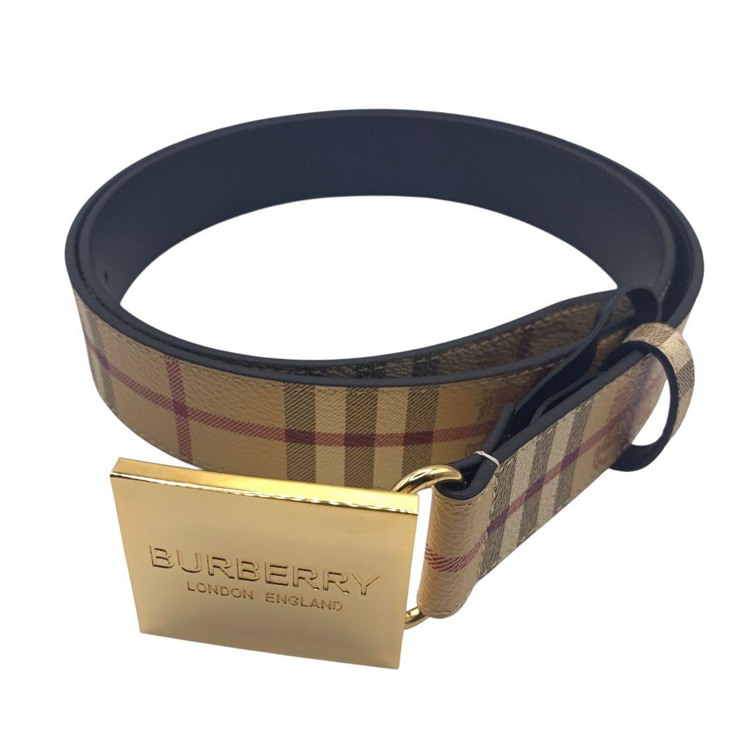 美品★Burberry　バーバリー　ベルト　リバーシブル97-107cm
