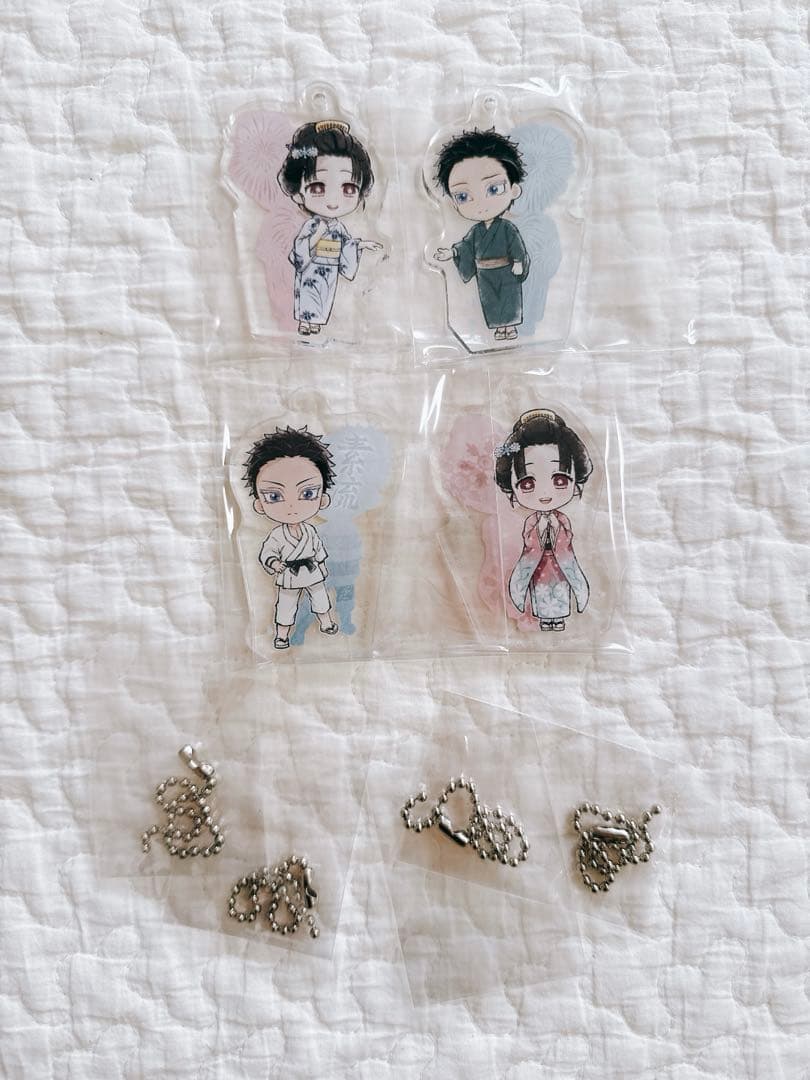 鬼滅の刃　ラストワン　狛治　恋雪　アクリルチャーム　キーホルダー　5点セット