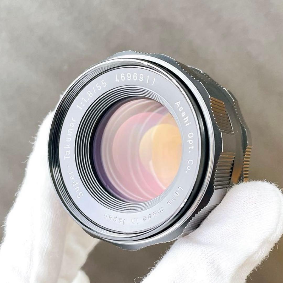 虹色美フレア】Super Takumar 55mm f1.8 整備済