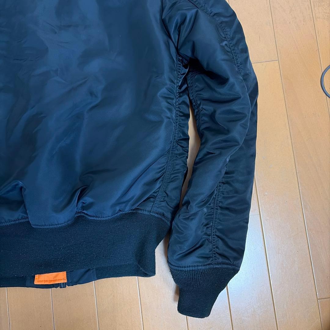 【美品】ALPHA(アルファ) MA-1 フライトジャケット ブラック　S