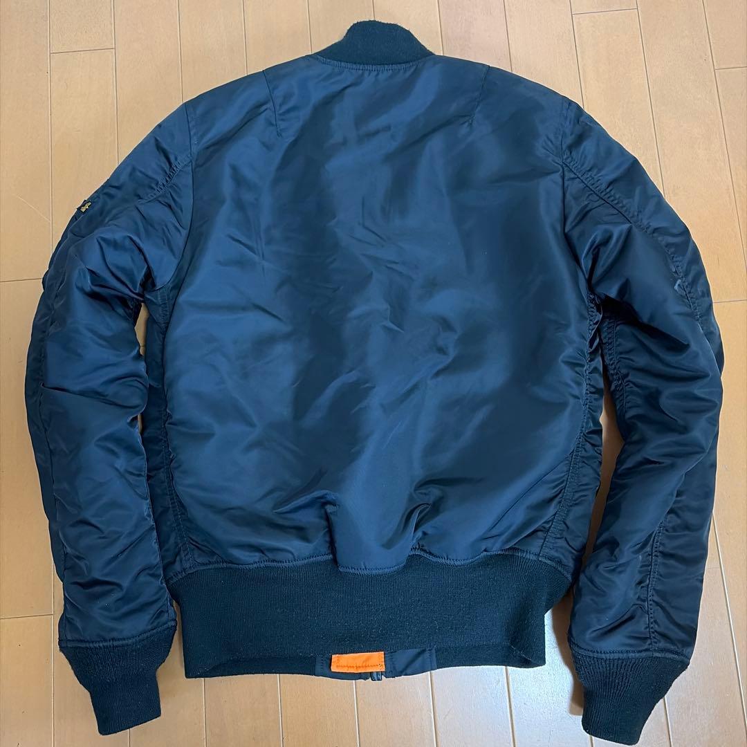 【美品】ALPHA(アルファ) MA-1 フライトジャケット ブラック　S