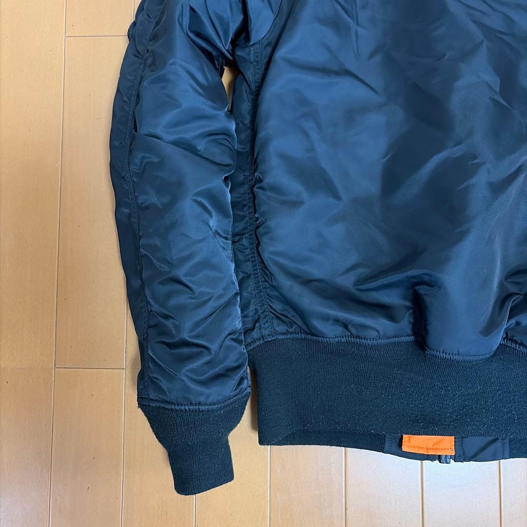 【美品】ALPHA(アルファ) MA-1 フライトジャケット ブラック　S