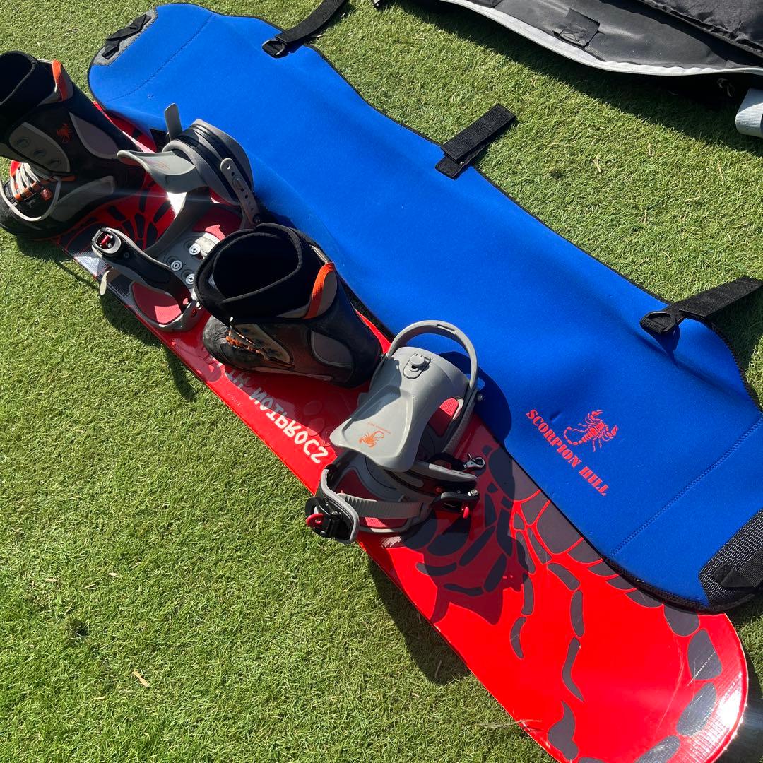 シーズン最終セール！スノーボードフルセット　ボード、ビンディング、靴、ケース