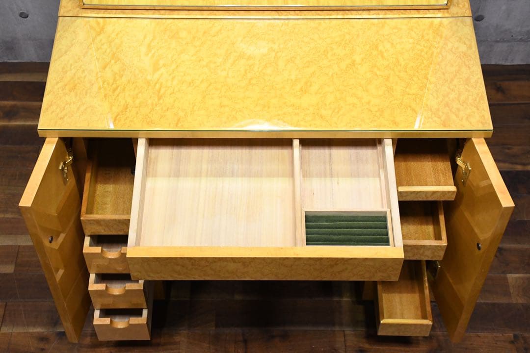 EBK25 IDC大塚家具 スプレンダー ドレッサー チェアセット バーズアイ