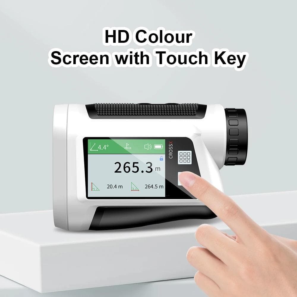 ゴルフ用レーザー距離計 580ヤード 高精度 ホワイト