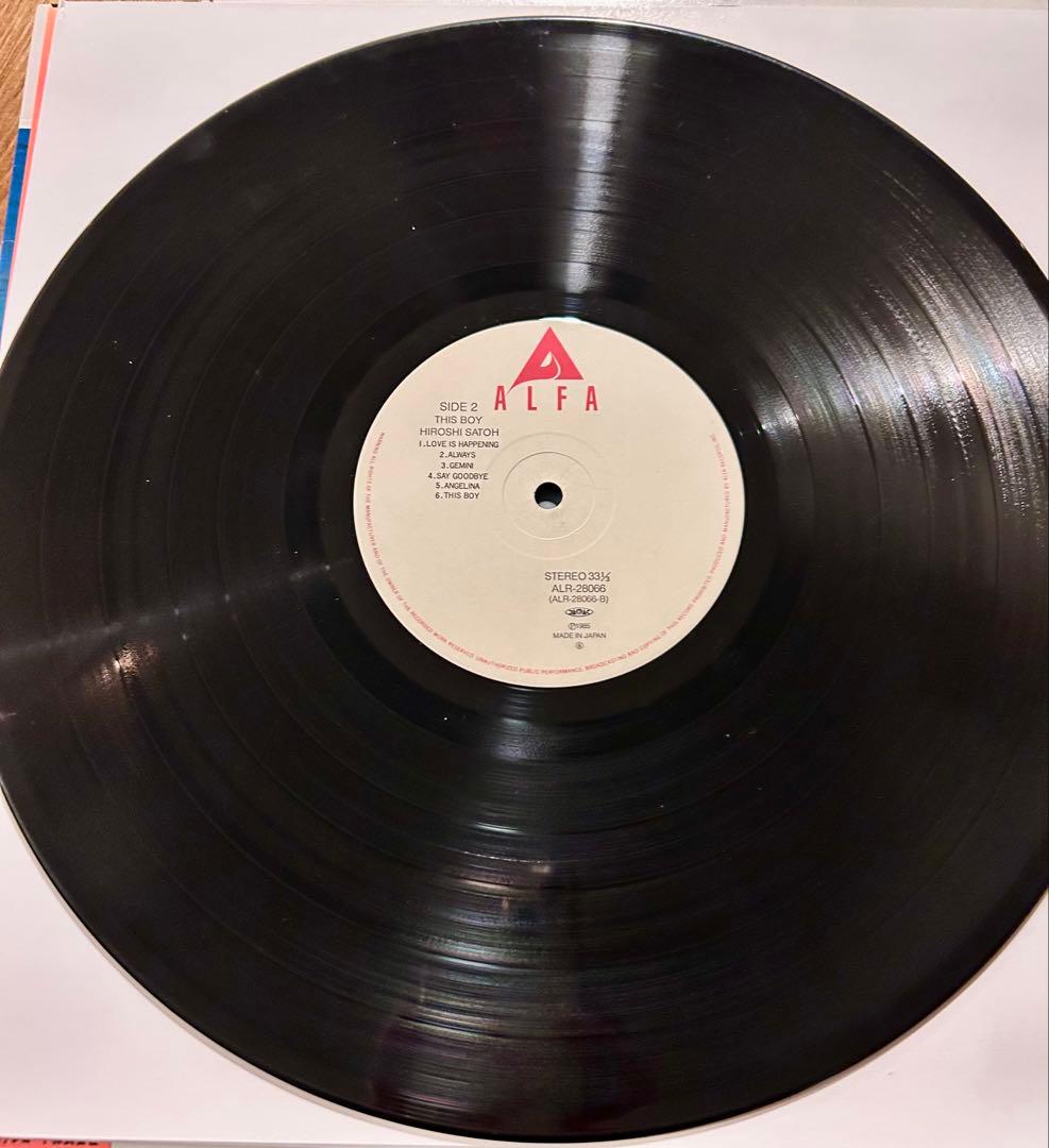 Hiroshi - Satoh 佐藤 博 – This Boy（アナログ盤)