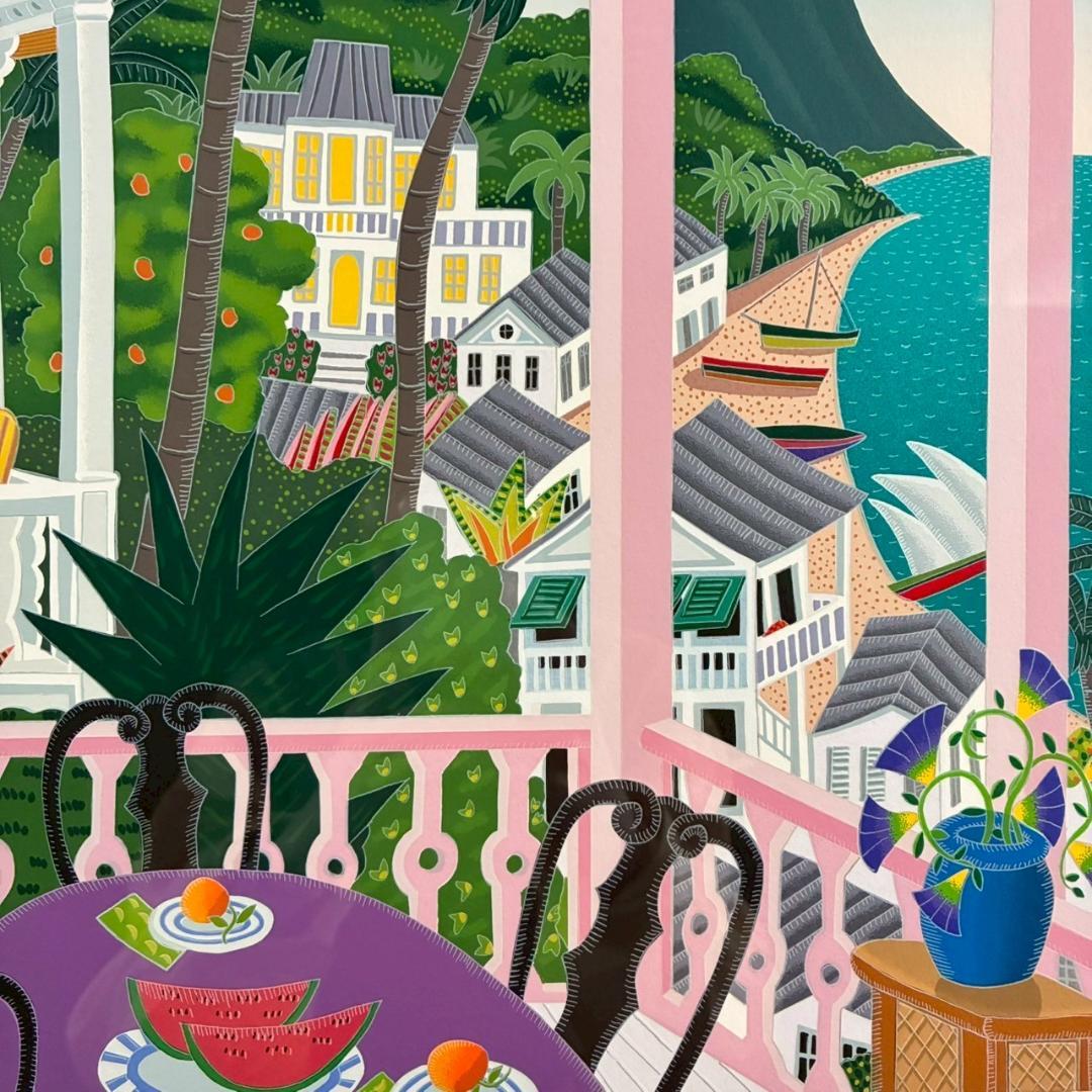 美品 トーマス・マックナイト「バセテール」シルクスクリーン 直筆