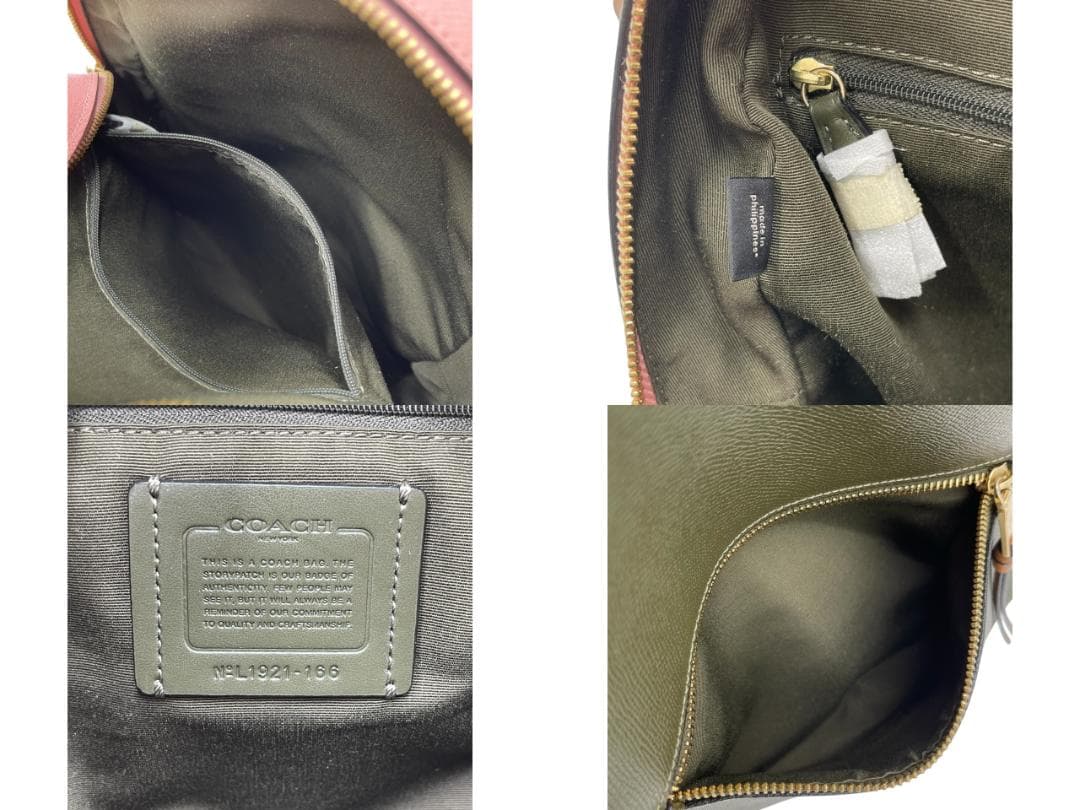 COACH/コーチ 166 レザー リュック バックパック レディース