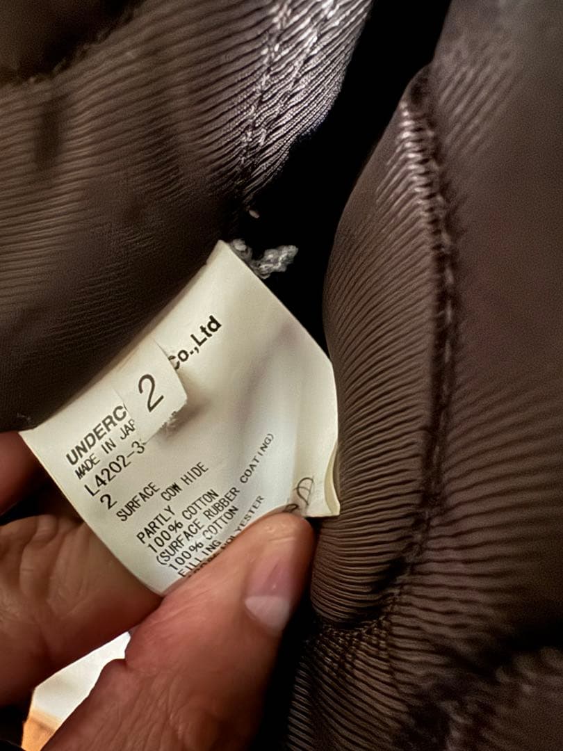 2013AW undercoverライダースジャケットBLACK