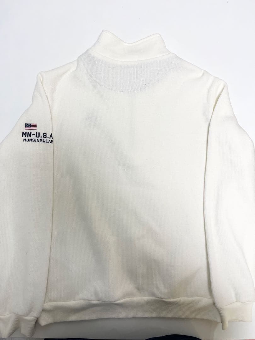 【美品‼️】マンシングウェア　ハーフジップ　セーター ニット　ゴルフ　防寒　LL