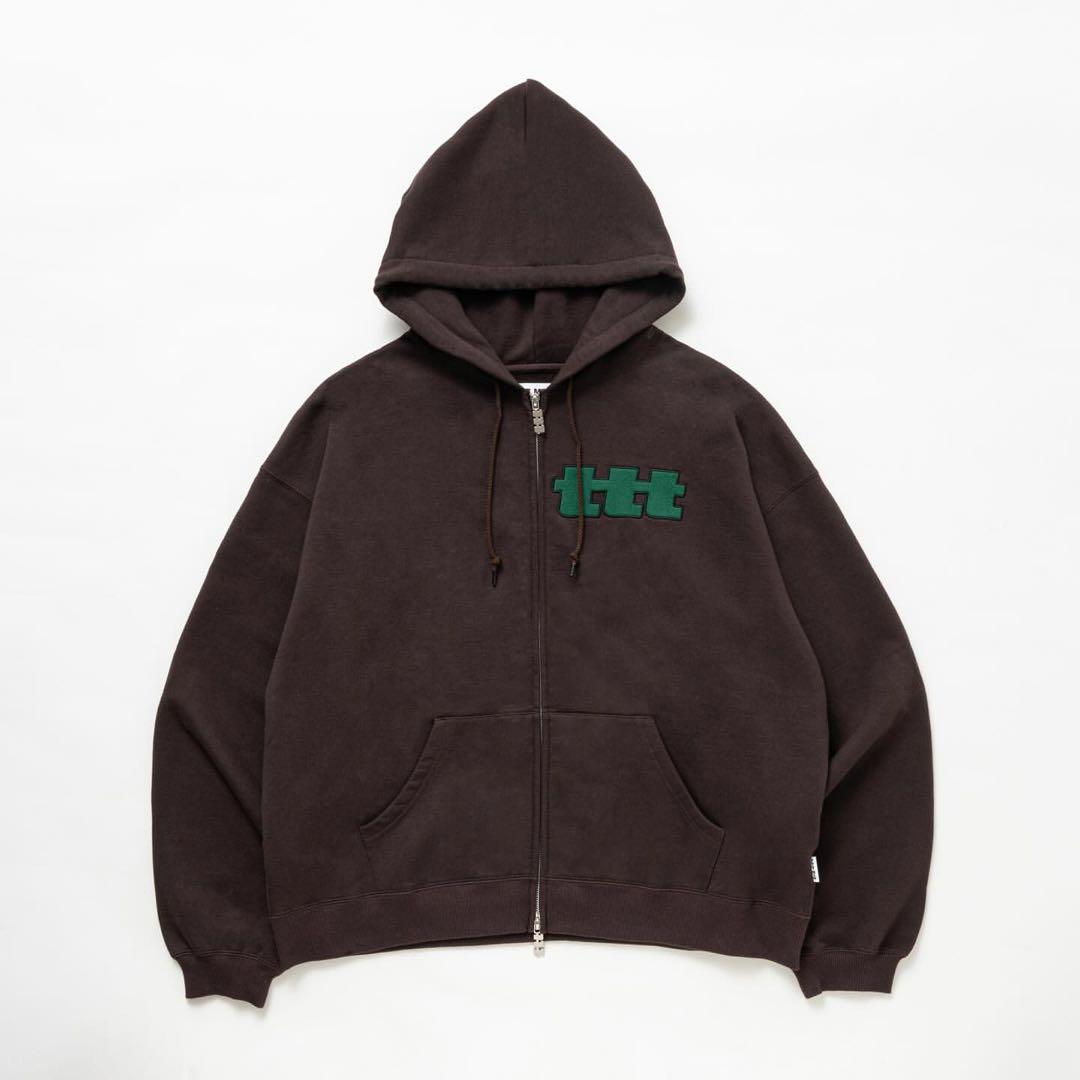 tttmsw ブラウン ジップパーカー L - メルカリ