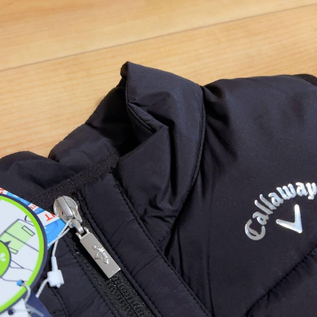 新品タグ付き　キャロウェイ　Callaway フルジップダウンベスト　黒　S