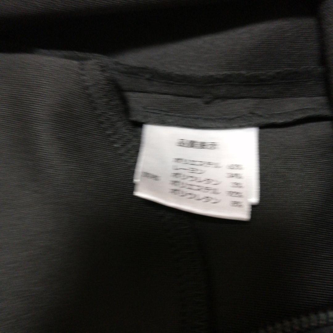 スーパービューティービジュー パールフード付きコート ワンピース 40 黒