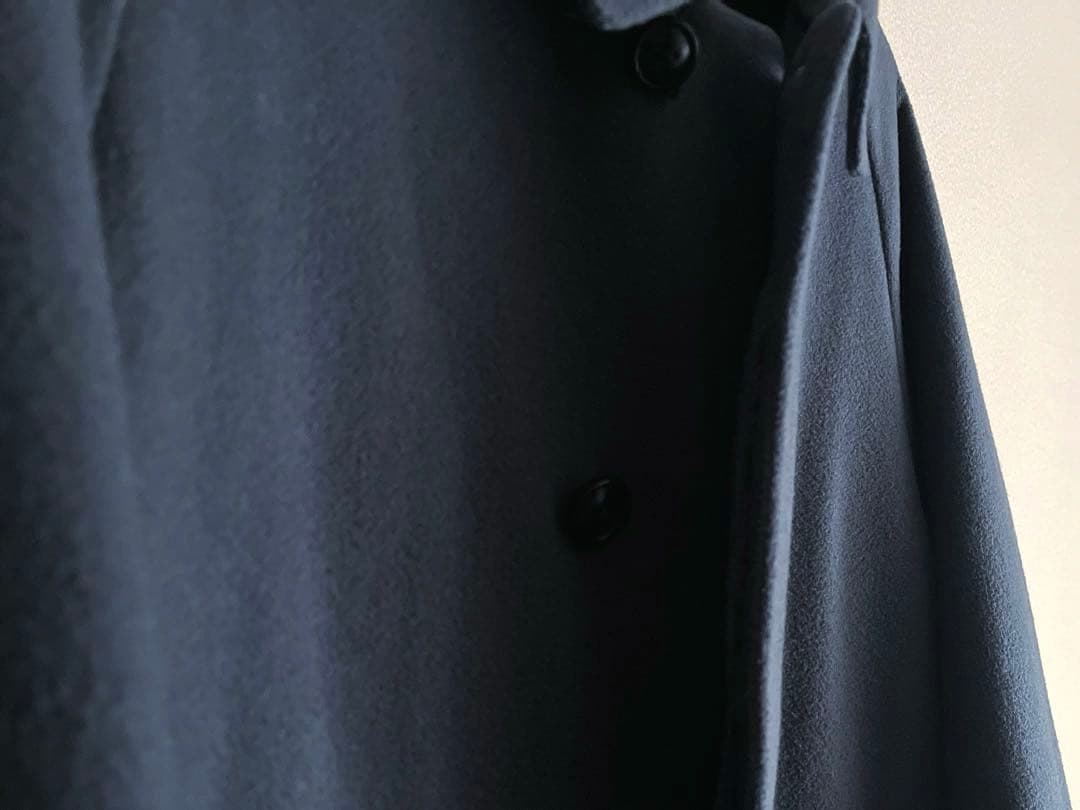 【現行タグ】リバー ステンカラーコート M ネイビー チェスター