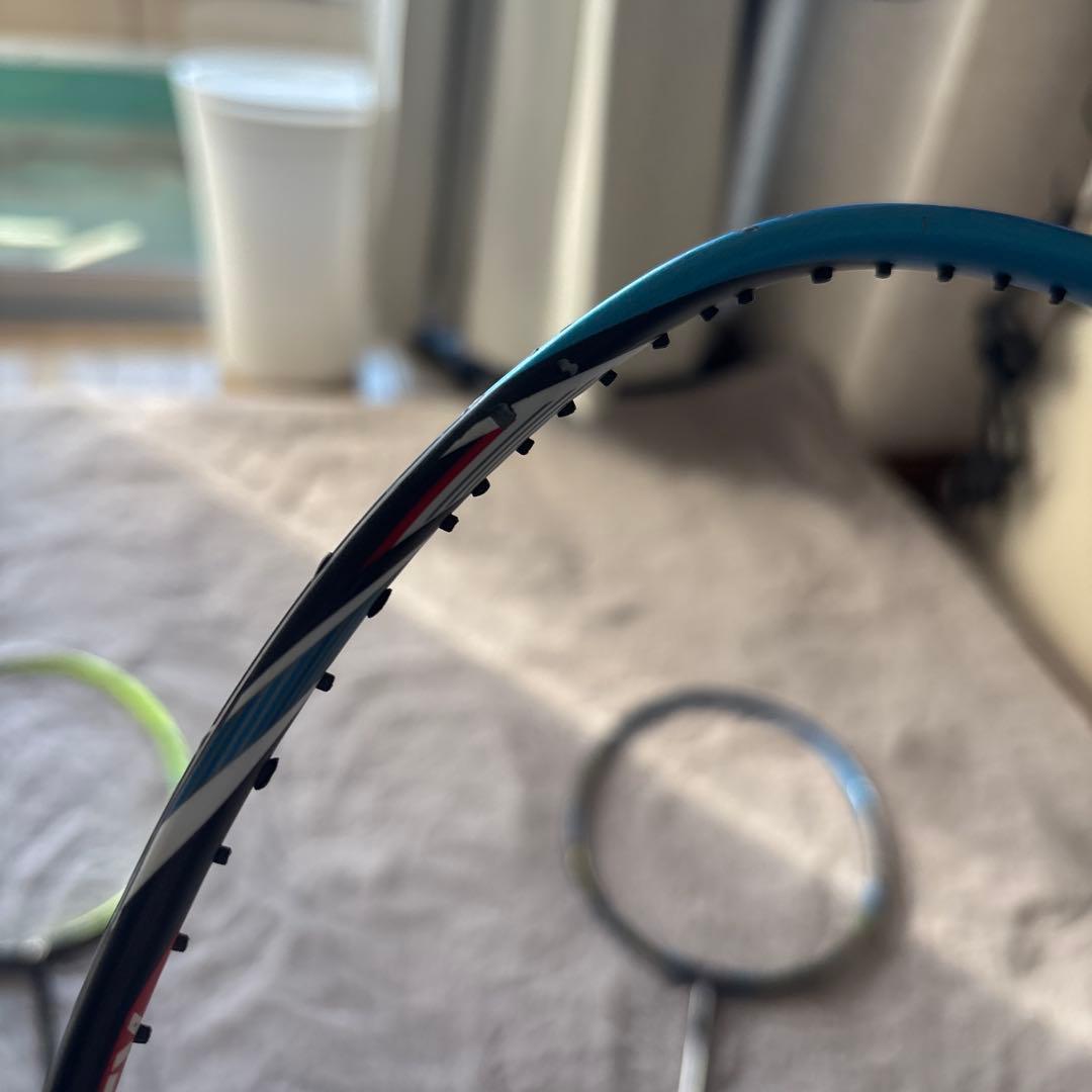 限界値下げ人気商品バドミントンラケット 3本セット ジャンク1本