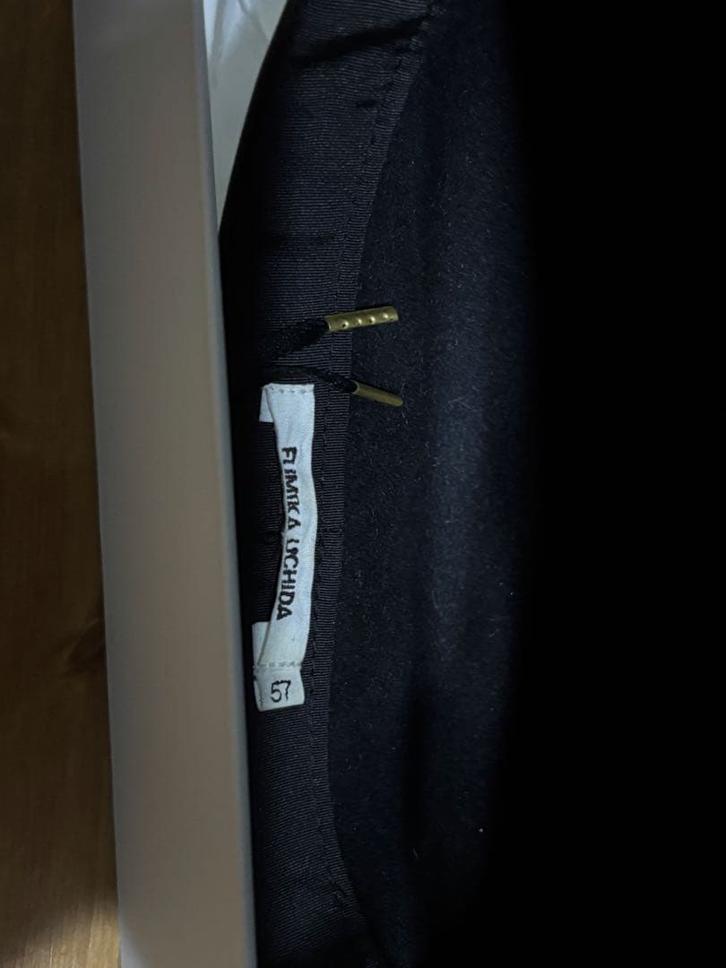 帽子 FUMIKA UCHIDA RABBIT FUR PLAIN BERET