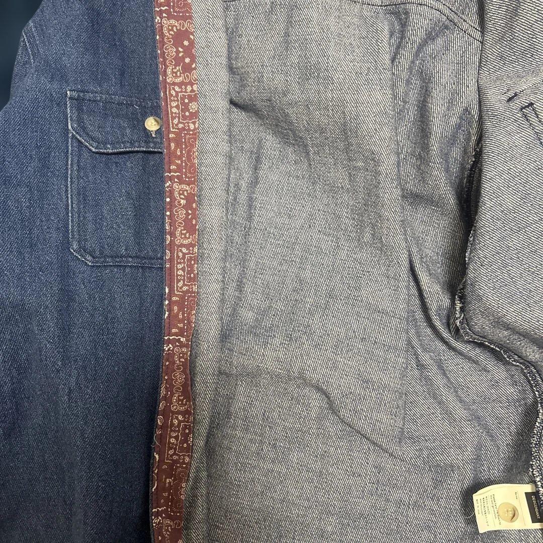 DESCENDANT SPICOLI HOODED デニム フード シャツM