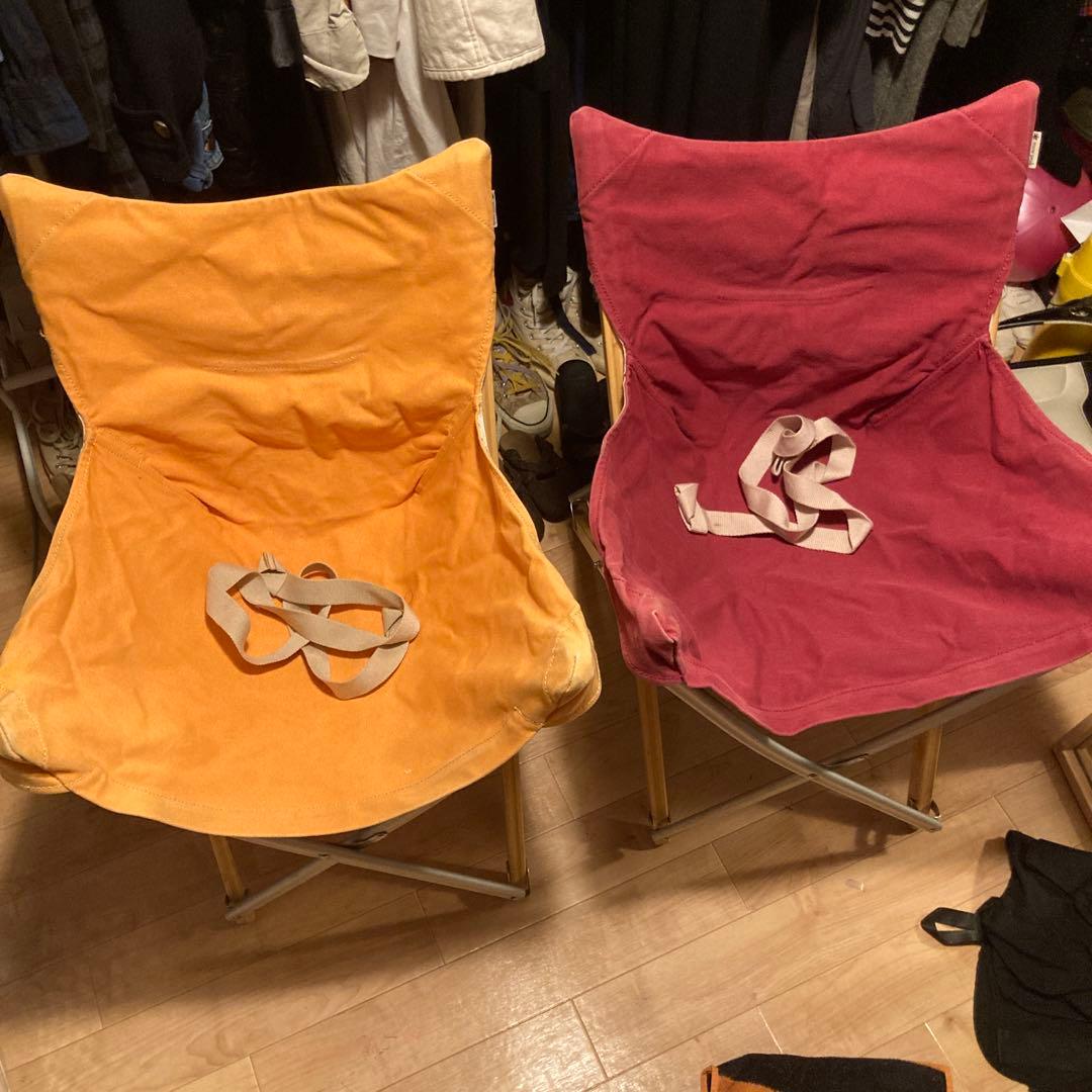  peak takeチェア2脚セット１脚難あり