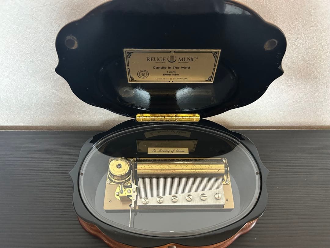 初売りセール！！】オルゴール リュージュ製 ダイアナ妃メモリアル