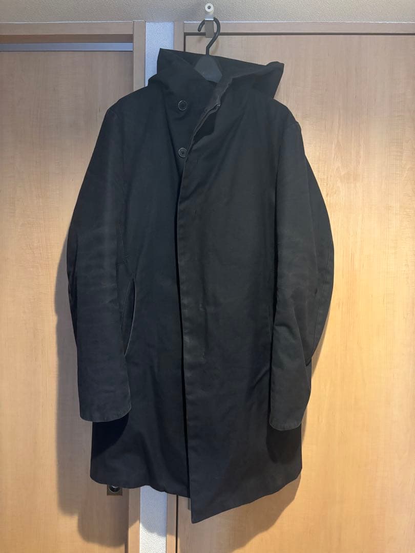 Hannibal. ハンニバルダークグレー フード付き モッズコート