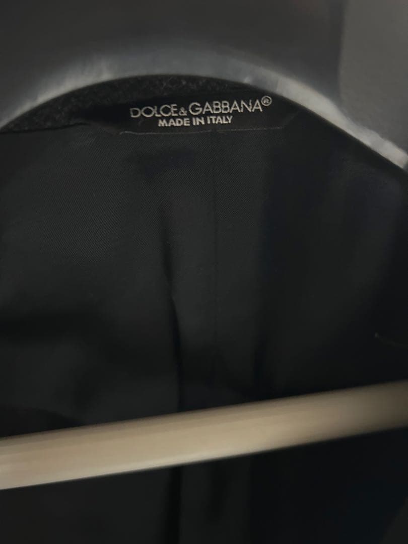 DOLCE & GABBANA ダークグレー チェスターコート