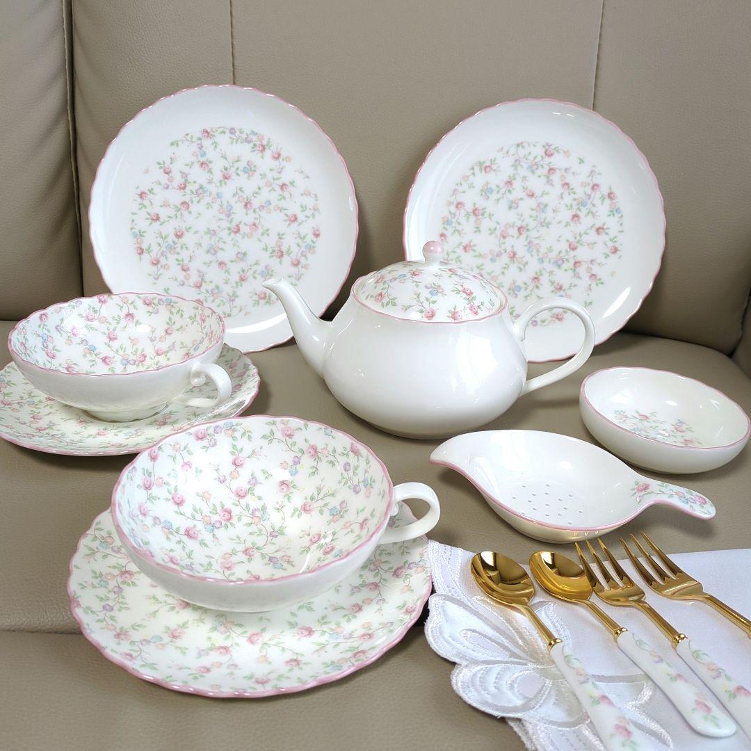 ノリタケ キューティーローズ ティーセット まとめ売り - メルカリ