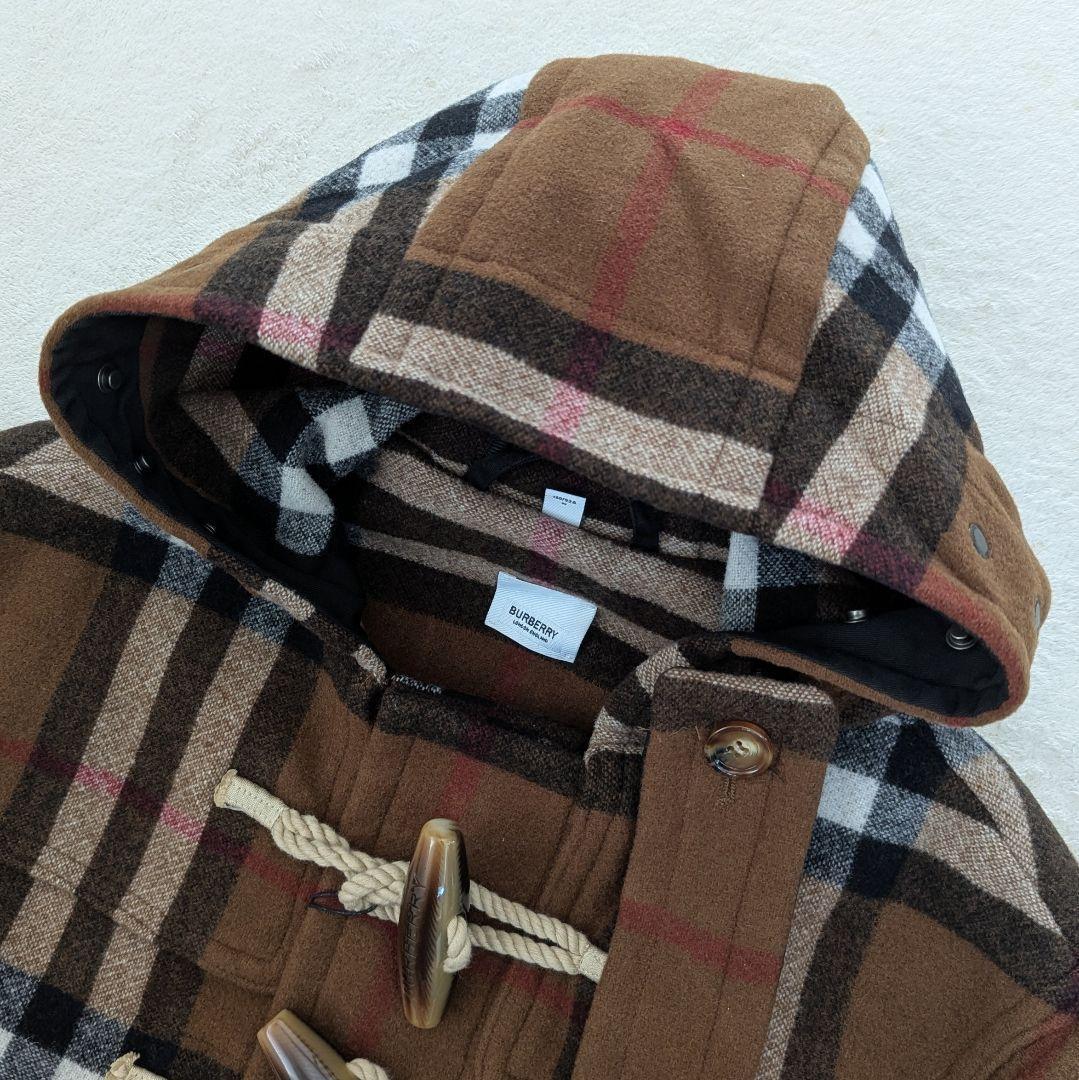 バーバリー ダッフルコート ノバチェック柄 ブラウン系 M　　　　♦カイルア様♦