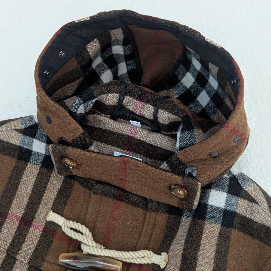 バーバリー ダッフルコート ノバチェック柄 ブラウン系 M　　　　♦カイルア様♦