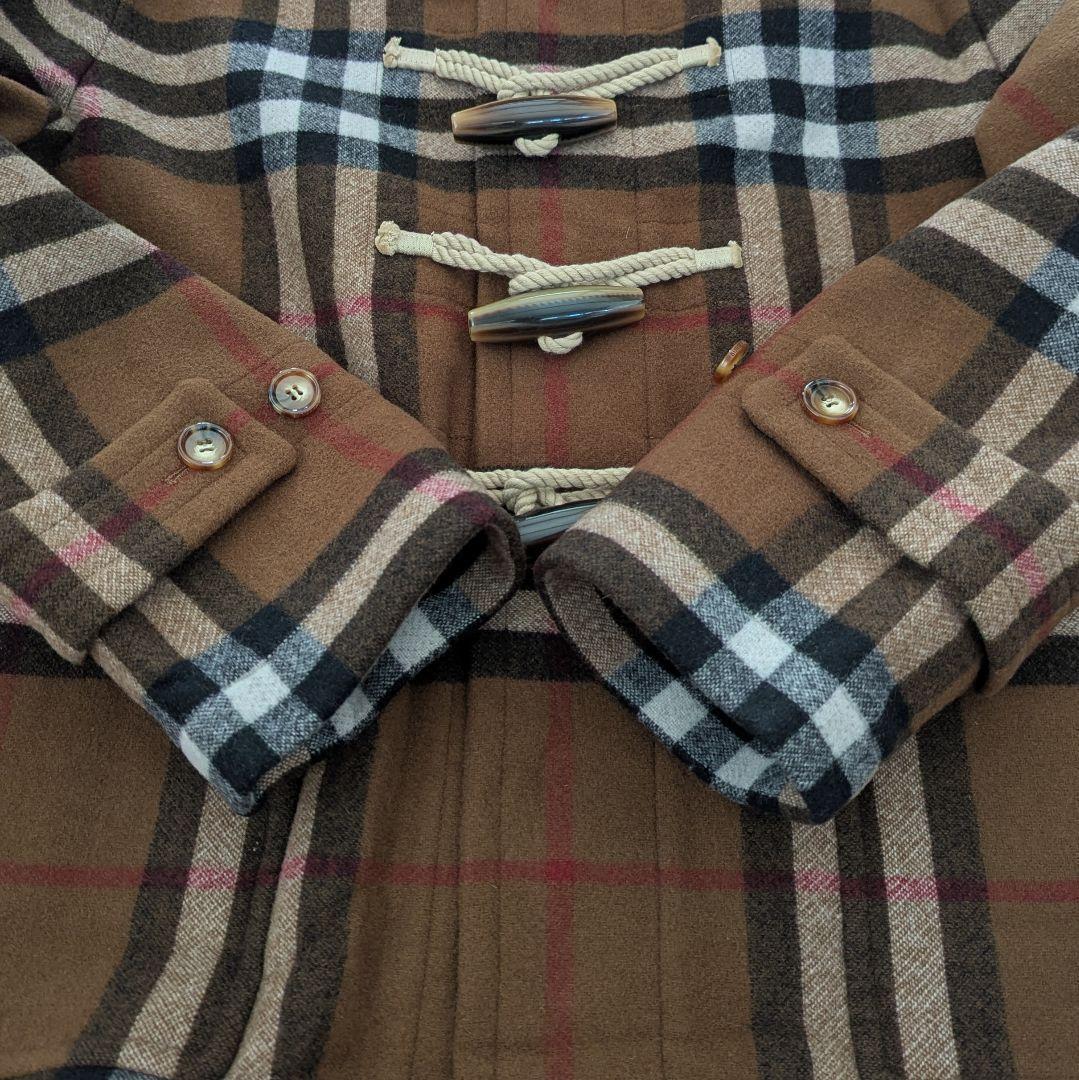 バーバリー ダッフルコート ノバチェック柄 ブラウン系 M　　　　♦カイルア様♦