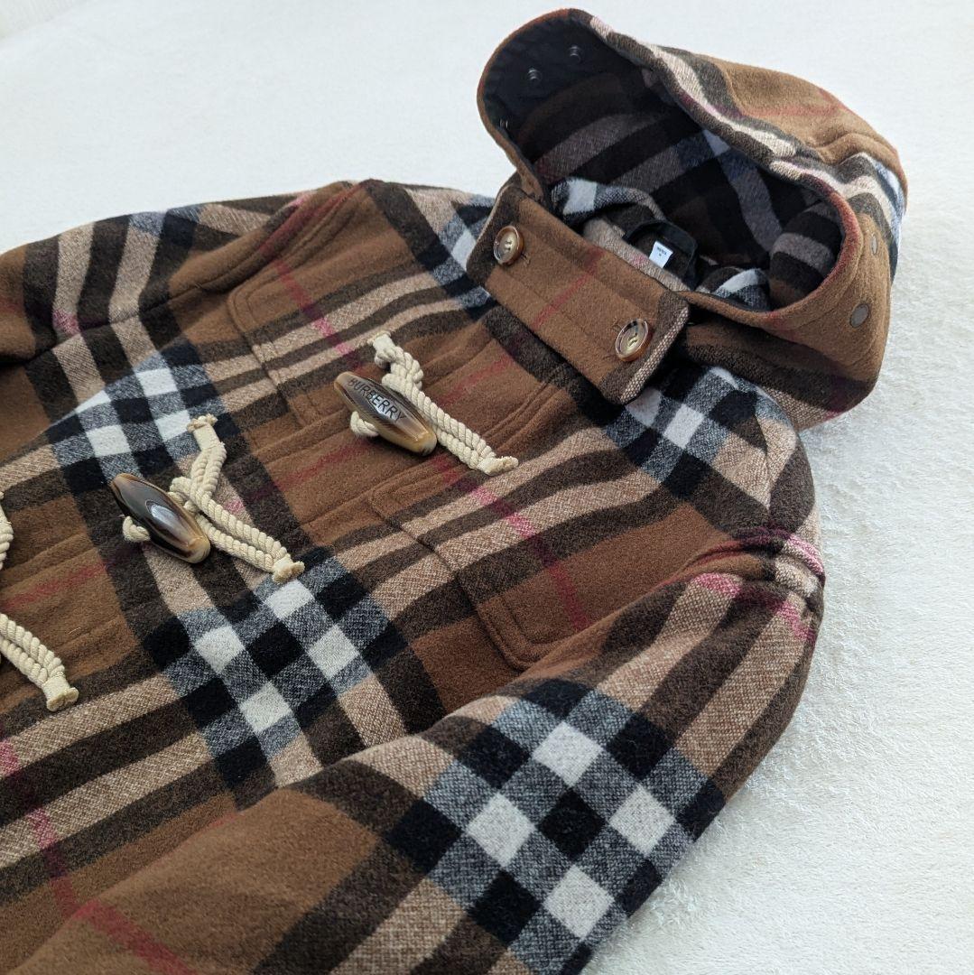 バーバリー ダッフルコート ノバチェック柄 ブラウン系 M　　　　♦カイルア様♦