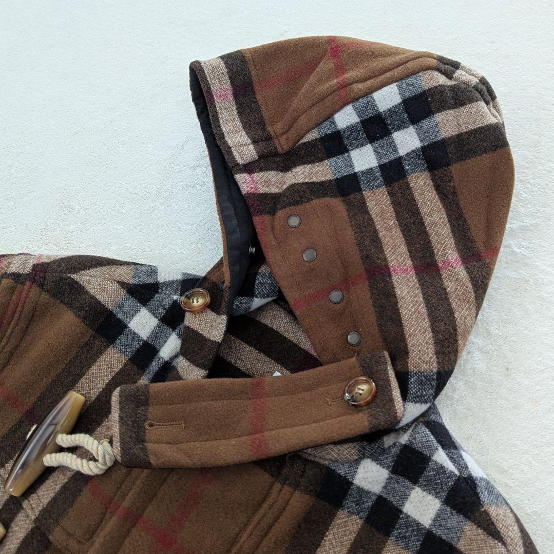 バーバリー ダッフルコート ノバチェック柄 ブラウン系 M　　　　♦カイルア様♦