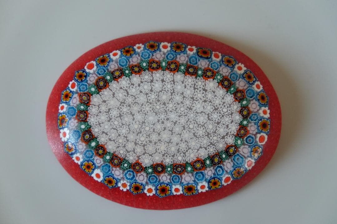 ベネチアンガラス ミルフィオリ プレート ムリーニ 田子美紀 江波