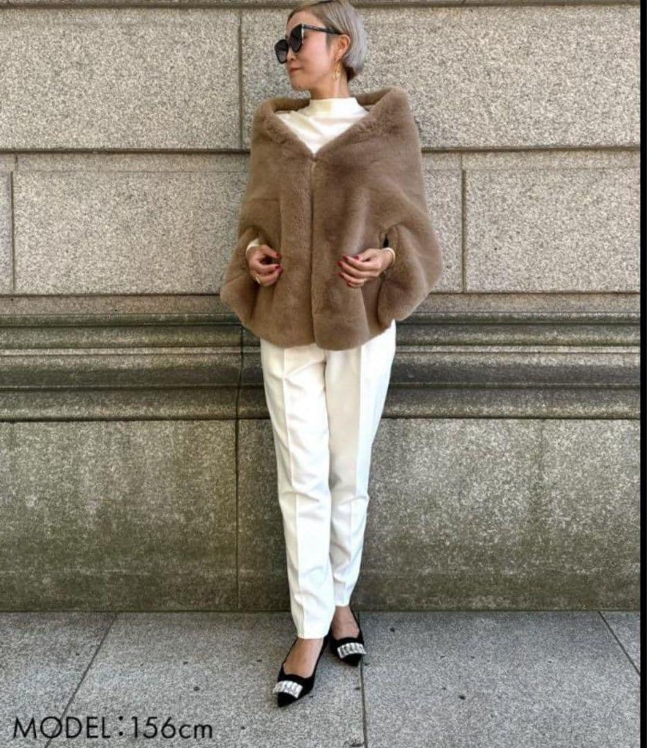 【新品・タグ付き】JENNE リッチボリュームファーケープ