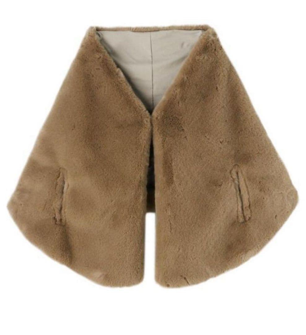 【新品・タグ付き】JENNE リッチボリュームファーケープ